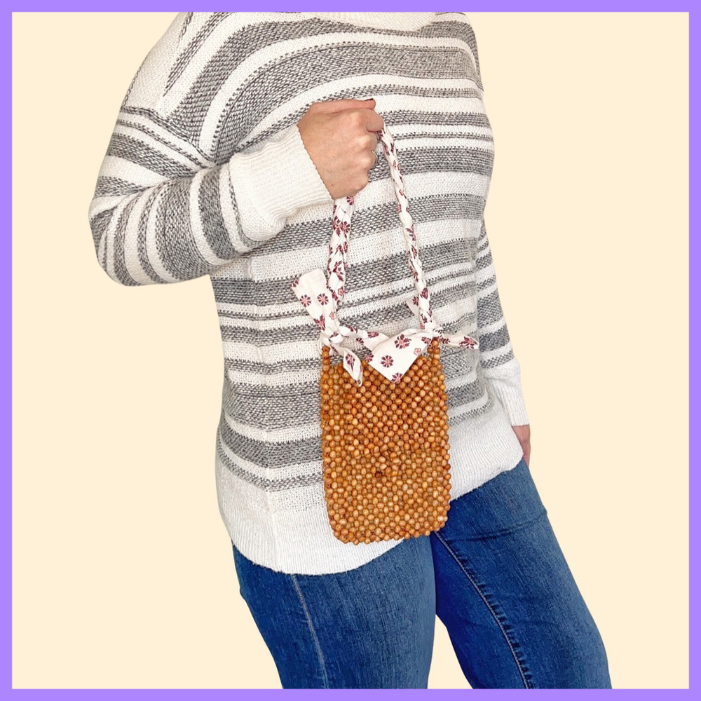 Anthropologie Cleobella Beaded Phone Bag